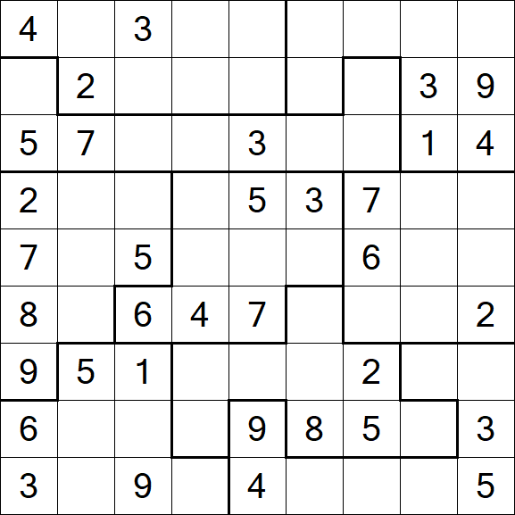 Jigsaw Sudoku - Moyen