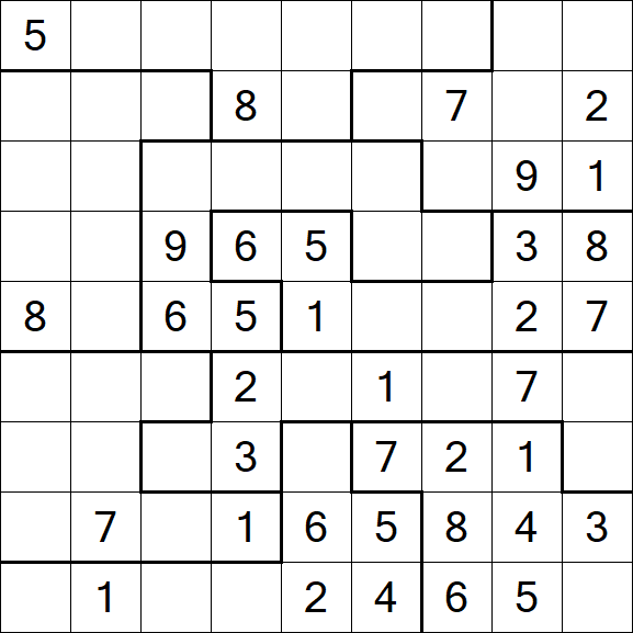 Jigsaw Sudoku - Moyen