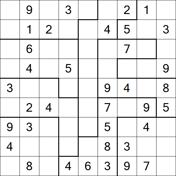 Jigsaw Sudoku - Moyen