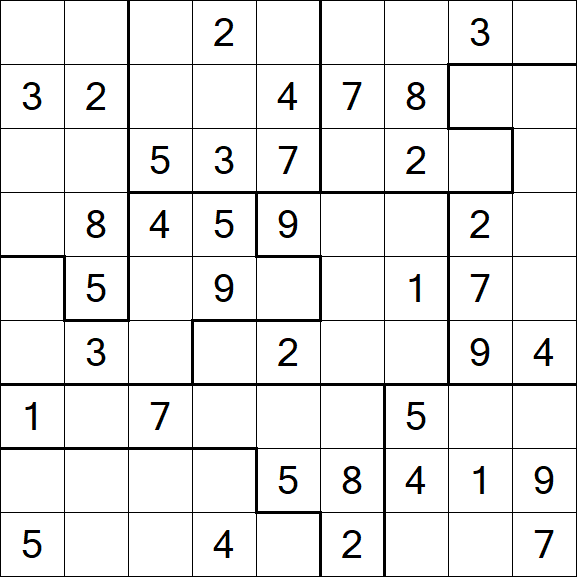 Jigsaw Sudoku - Moyen