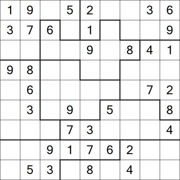 Jigsaw Sudoku - Moyen