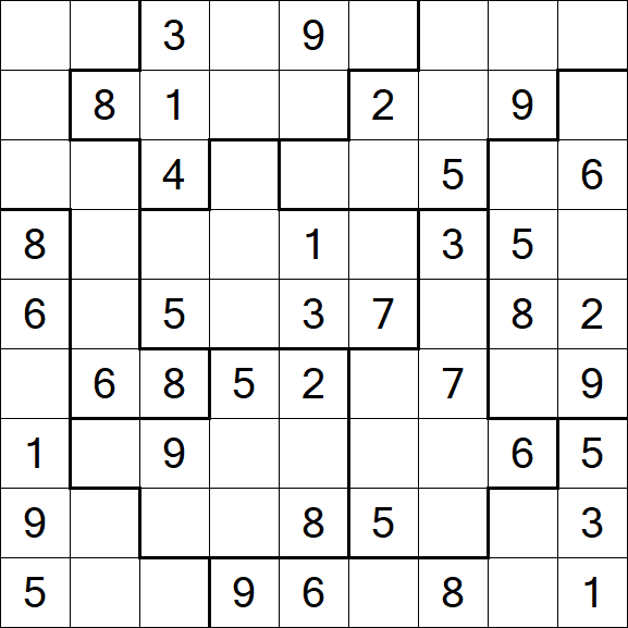 Jigsaw Sudoku - Moyen