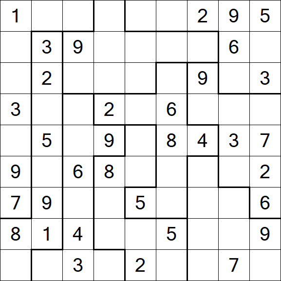 Jigsaw Sudoku - Moyen