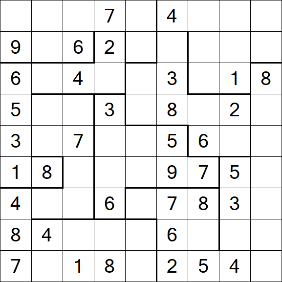 Jigsaw Sudoku - Moyen