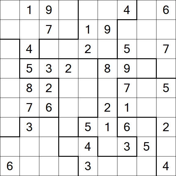 Jigsaw Sudoku - Médio
