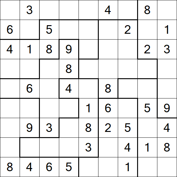 Jigsaw Sudoku - Medio