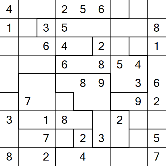 Jigsaw Sudoku - Medium