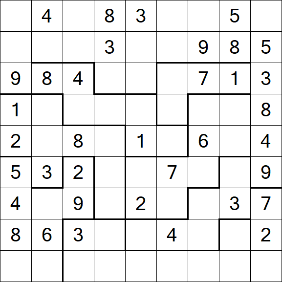 Jigsaw Sudoku - Medium