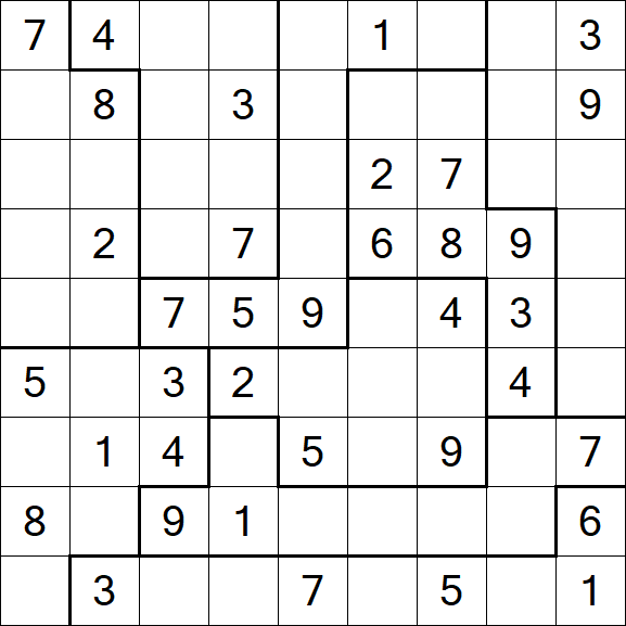 Jigsaw Sudoku - Medio