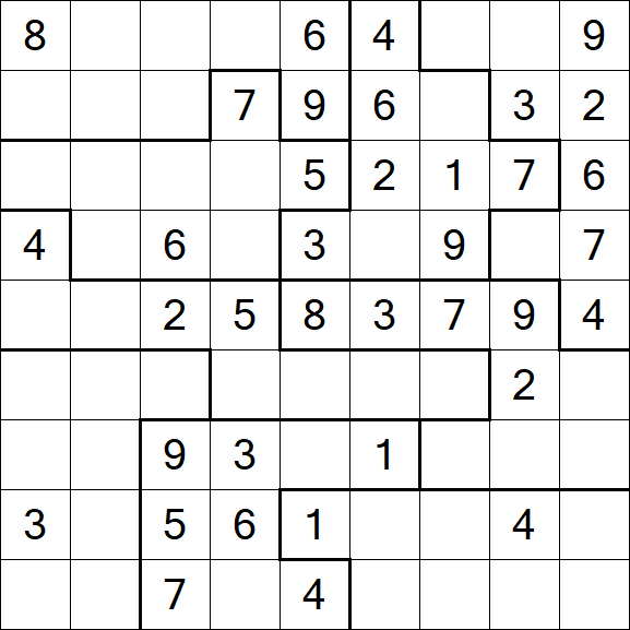 Jigsaw Sudoku - Mittel