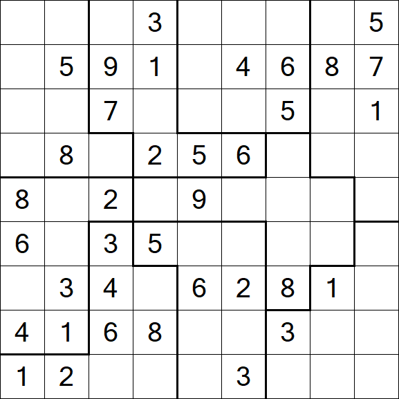 Jigsaw Sudoku - Mittel