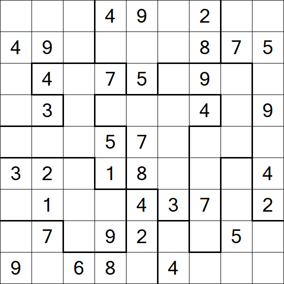 Jigsaw Sudoku - Moyen