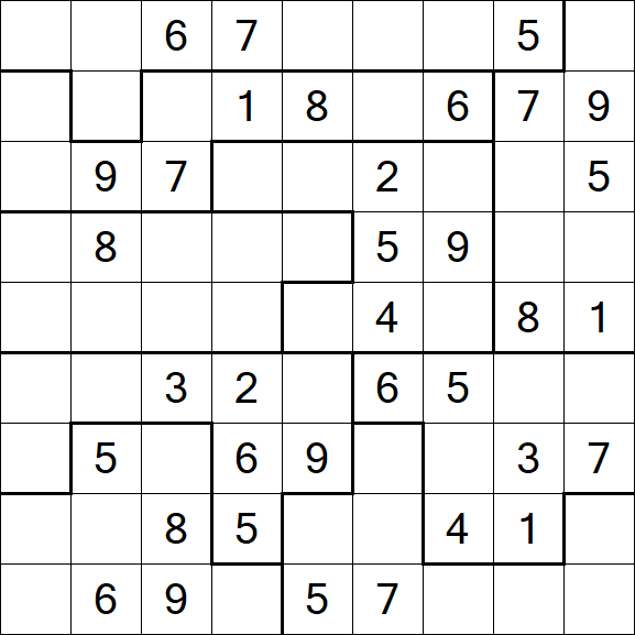 Jigsaw Sudoku - Moyen