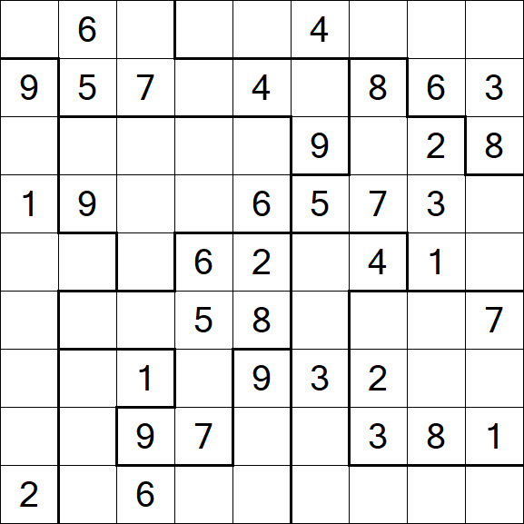 Jigsaw Sudoku - Mittel