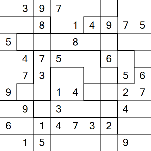 Jigsaw Sudoku - Mittel