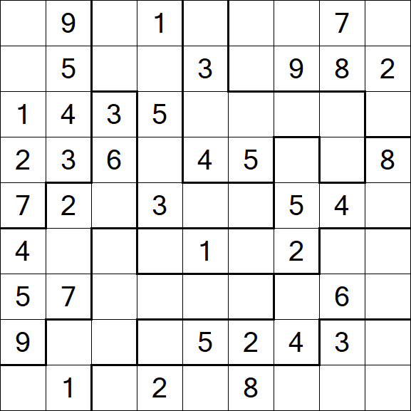 Jigsaw Sudoku - Médio