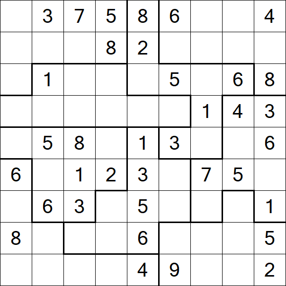 Jigsaw Sudoku - Médio