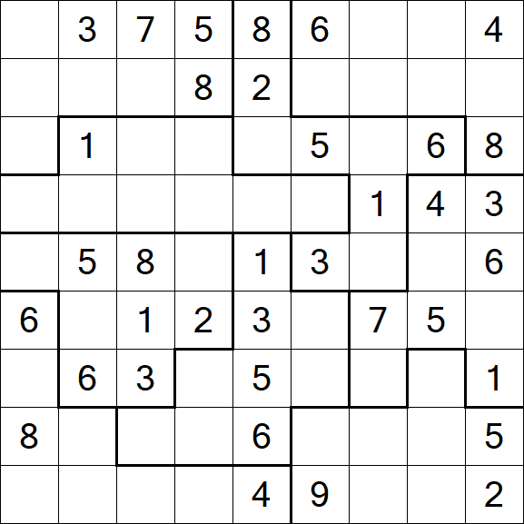 Jigsaw Sudoku - Medio