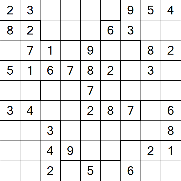 Jigsaw Sudoku - Mittel