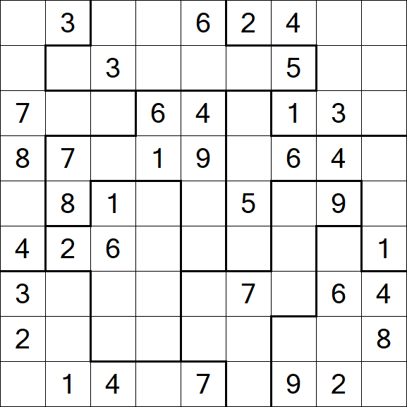 Jigsaw Sudoku - Médio