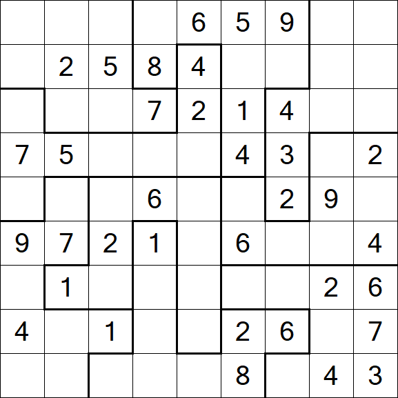 Jigsaw Sudoku - Médio