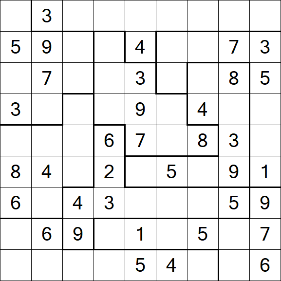 Jigsaw Sudoku - Médio