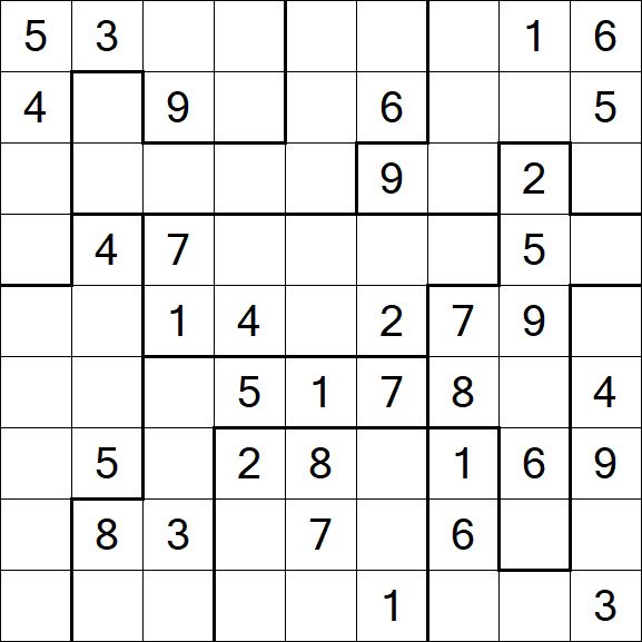 Jigsaw Sudoku - Medio