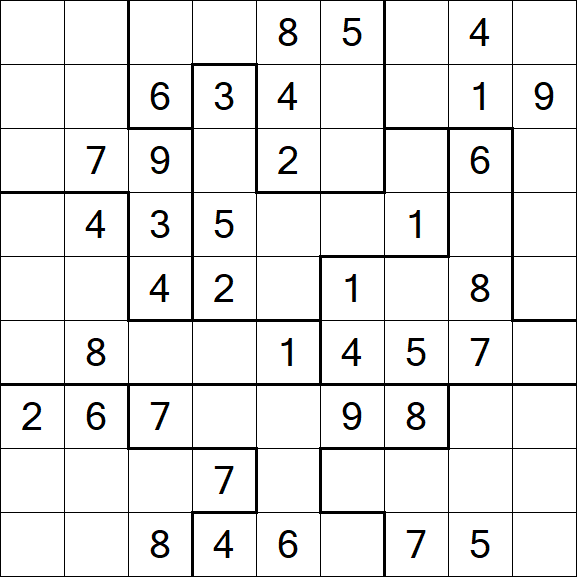 Jigsaw Sudoku - Medio