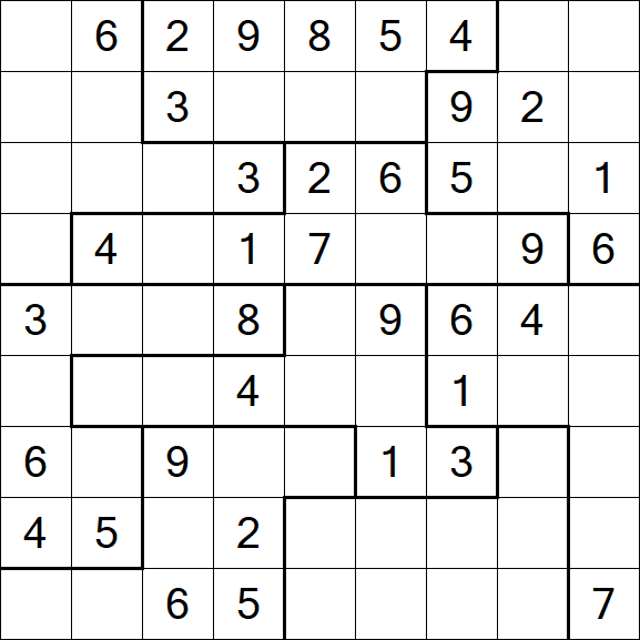 Jigsaw Sudoku - Medio