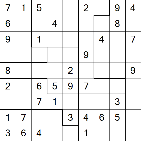 Jigsaw Sudoku - Medio