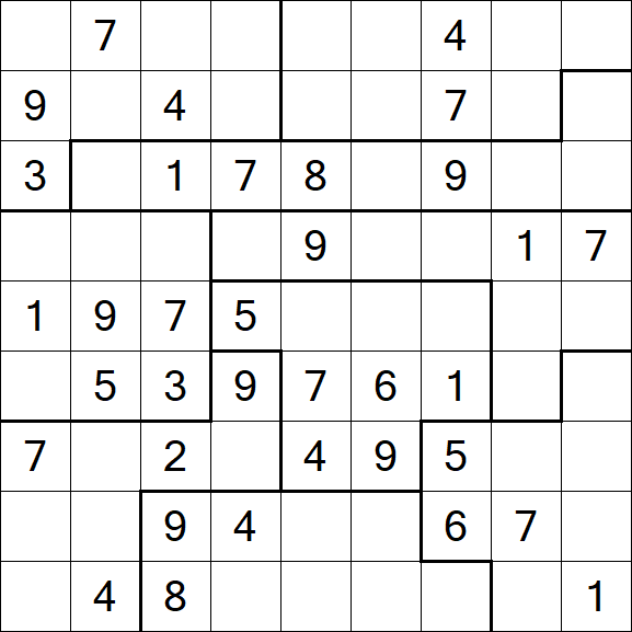 Jigsaw Sudoku - Medio