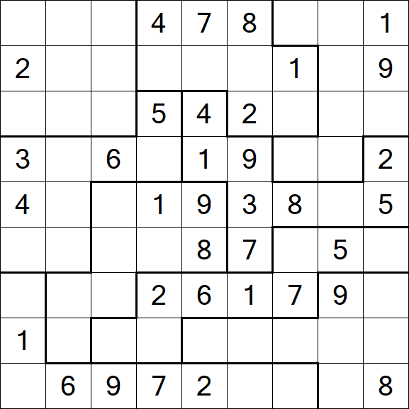Jigsaw Sudoku - Medio