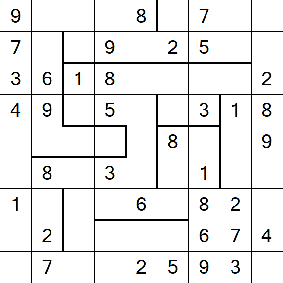 Jigsaw Sudoku - Medio