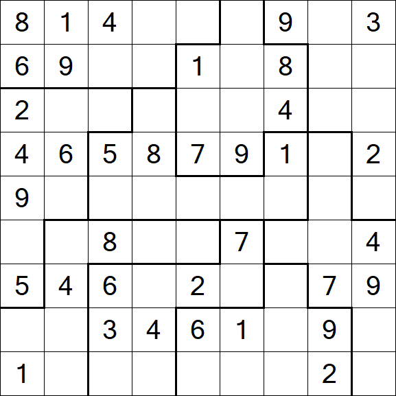 Jigsaw Sudoku - Mittel