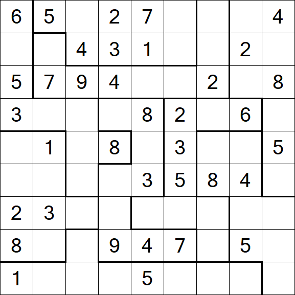 Jigsaw Sudoku - Médio