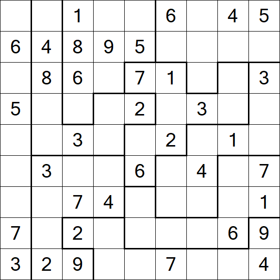 Jigsaw Sudoku - Moyen