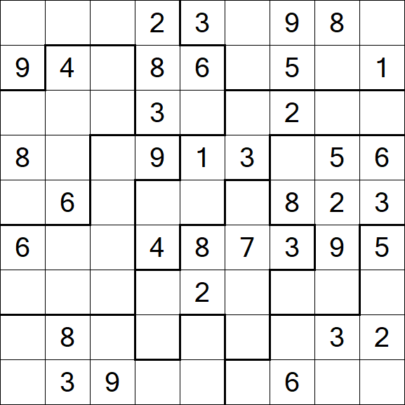Jigsaw Sudoku - Mittel