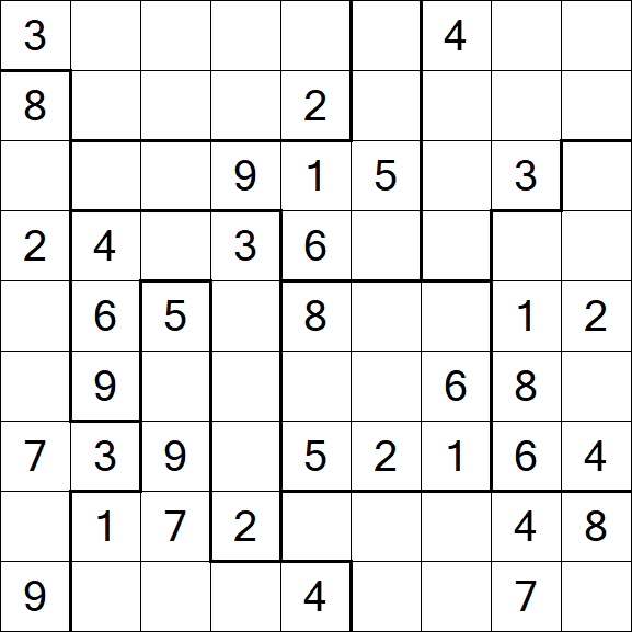 Jigsaw Sudoku - Médio