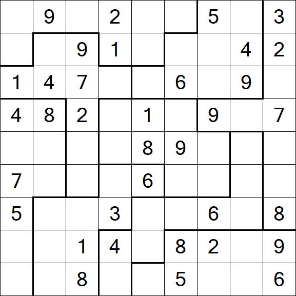 Jigsaw Sudoku - Médio