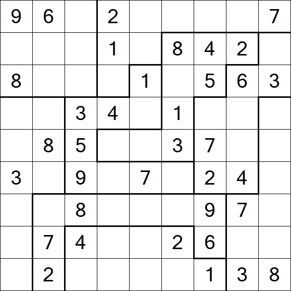 Jigsaw Sudoku - Moyen