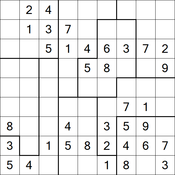 Jigsaw Sudoku - Médio