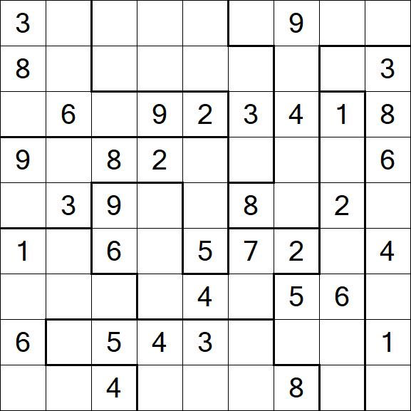 Jigsaw Sudoku - Mittel