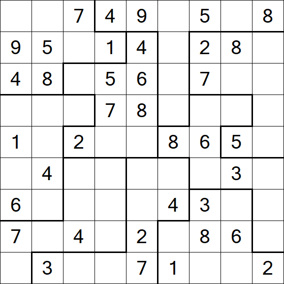 Jigsaw Sudoku - Médio