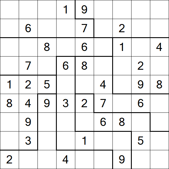 Jigsaw Sudoku - Médio
