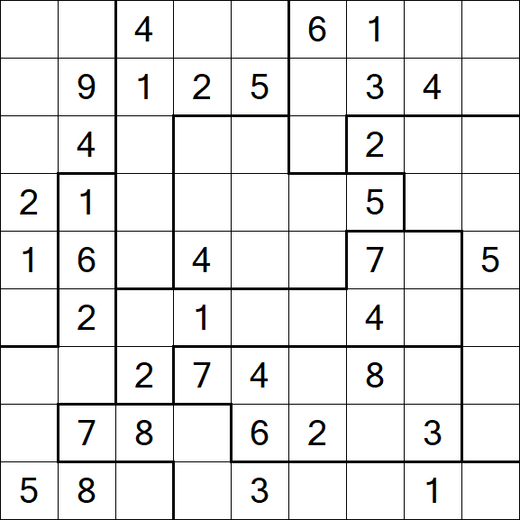 Jigsaw Sudoku - Médio