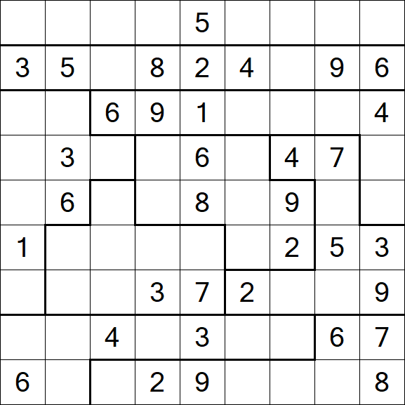 Jigsaw Sudoku - Medio