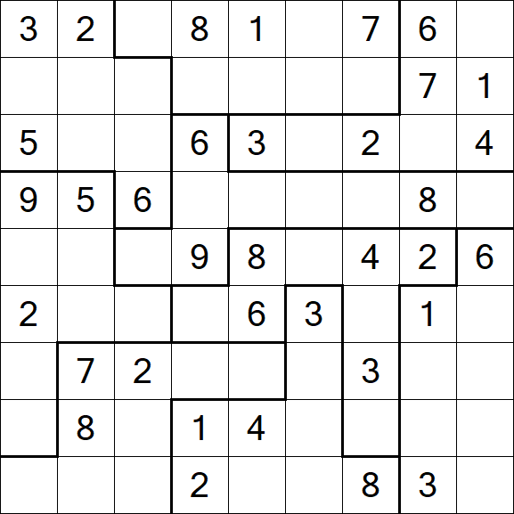 Jigsaw Sudoku - Medio