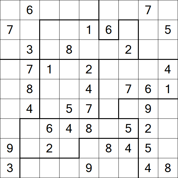 Jigsaw Sudoku - Médio