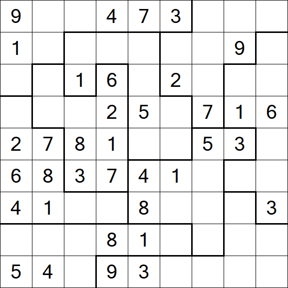 Jigsaw Sudoku - Médio