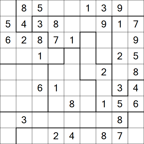 Jigsaw Sudoku - Medio
